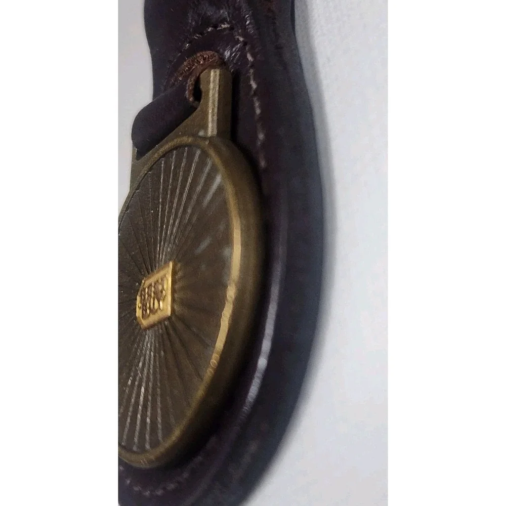 Vintage Beat Buy Brown Leather Token Keychain Vintage Key Ring